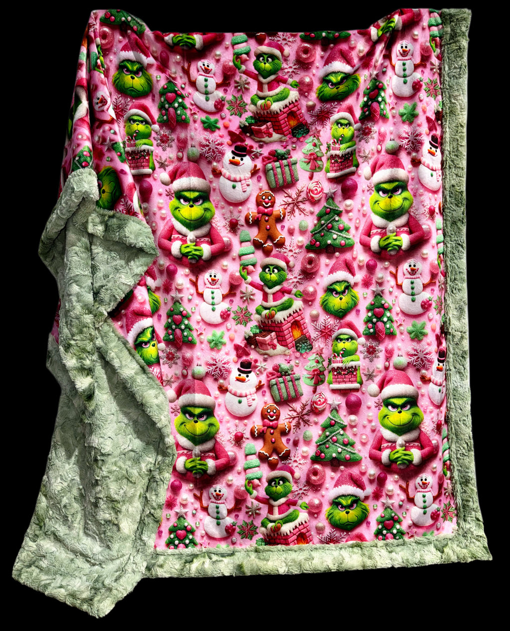 Green + Pink Christmas XL Adult Size