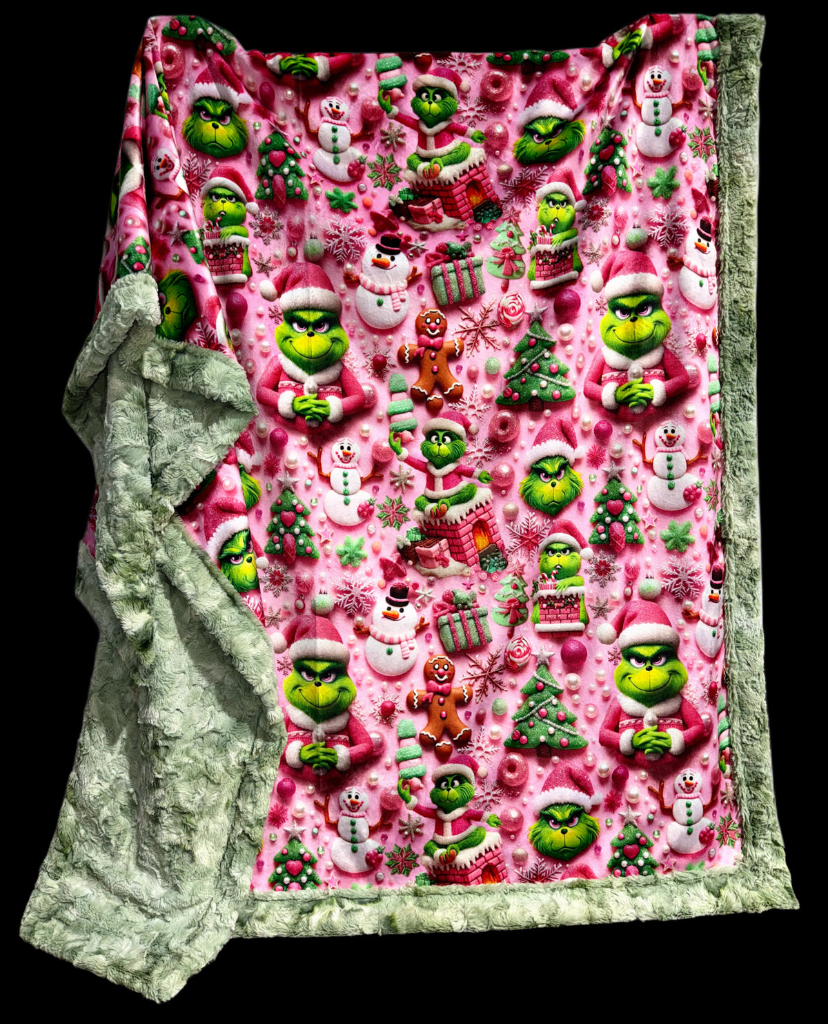 Green + Pink Christmas XL Adult Size
