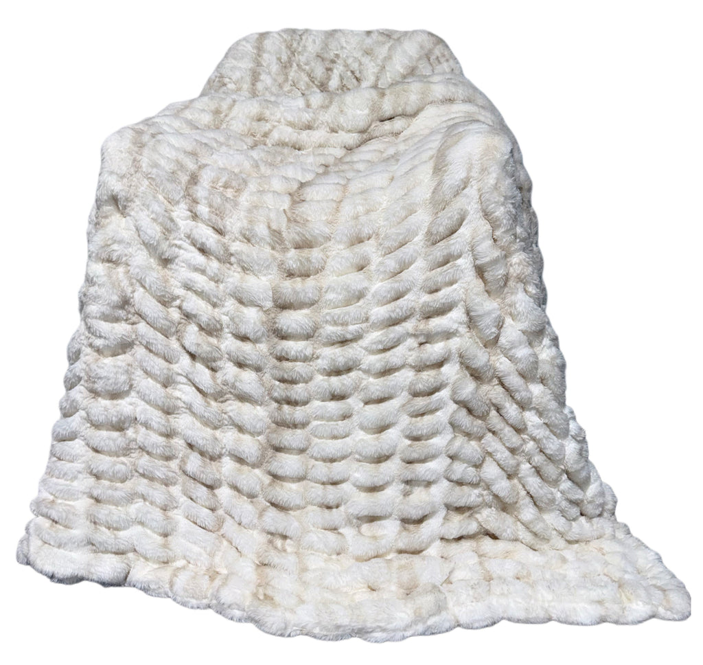 Milan Enzo Vanilla Cream Double Extra Luxe Throw Size