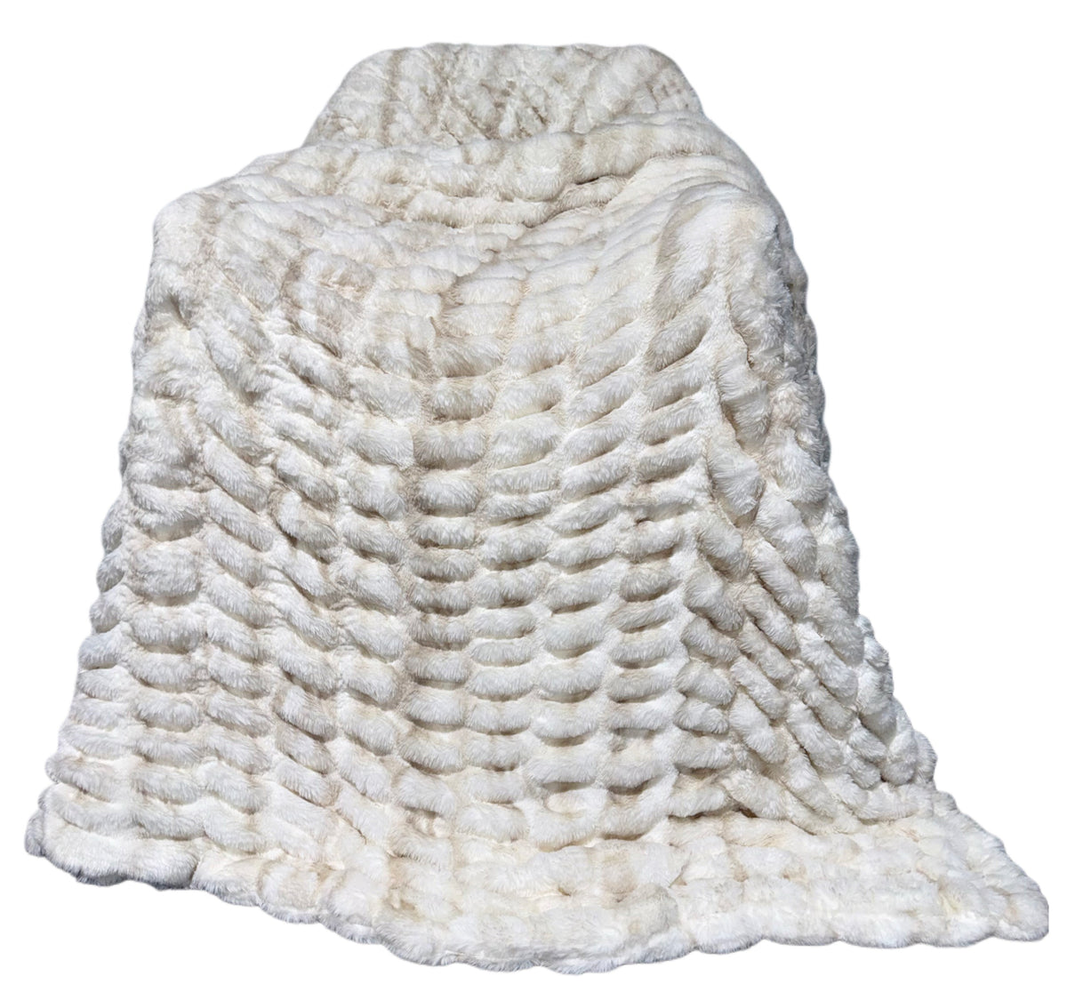 Milan Enzo Vanilla Cream Double Extra Luxe Throw Size
