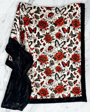 Load image into Gallery viewer, Tattoo Butterflies + Roses XL Adult Size