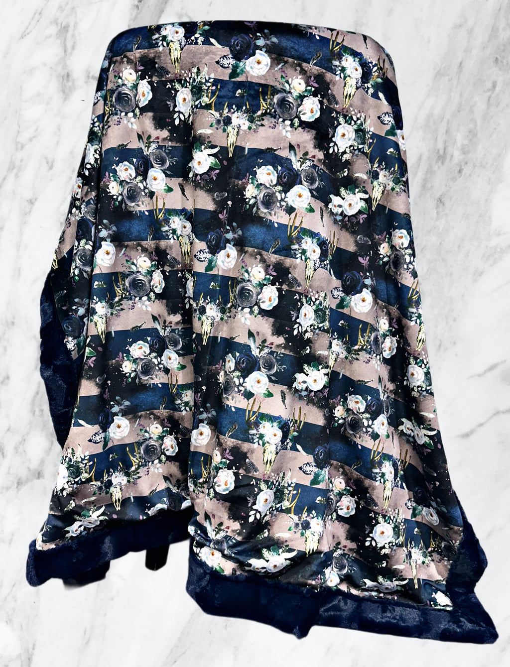 Boho Floral Skulls Adult Size
