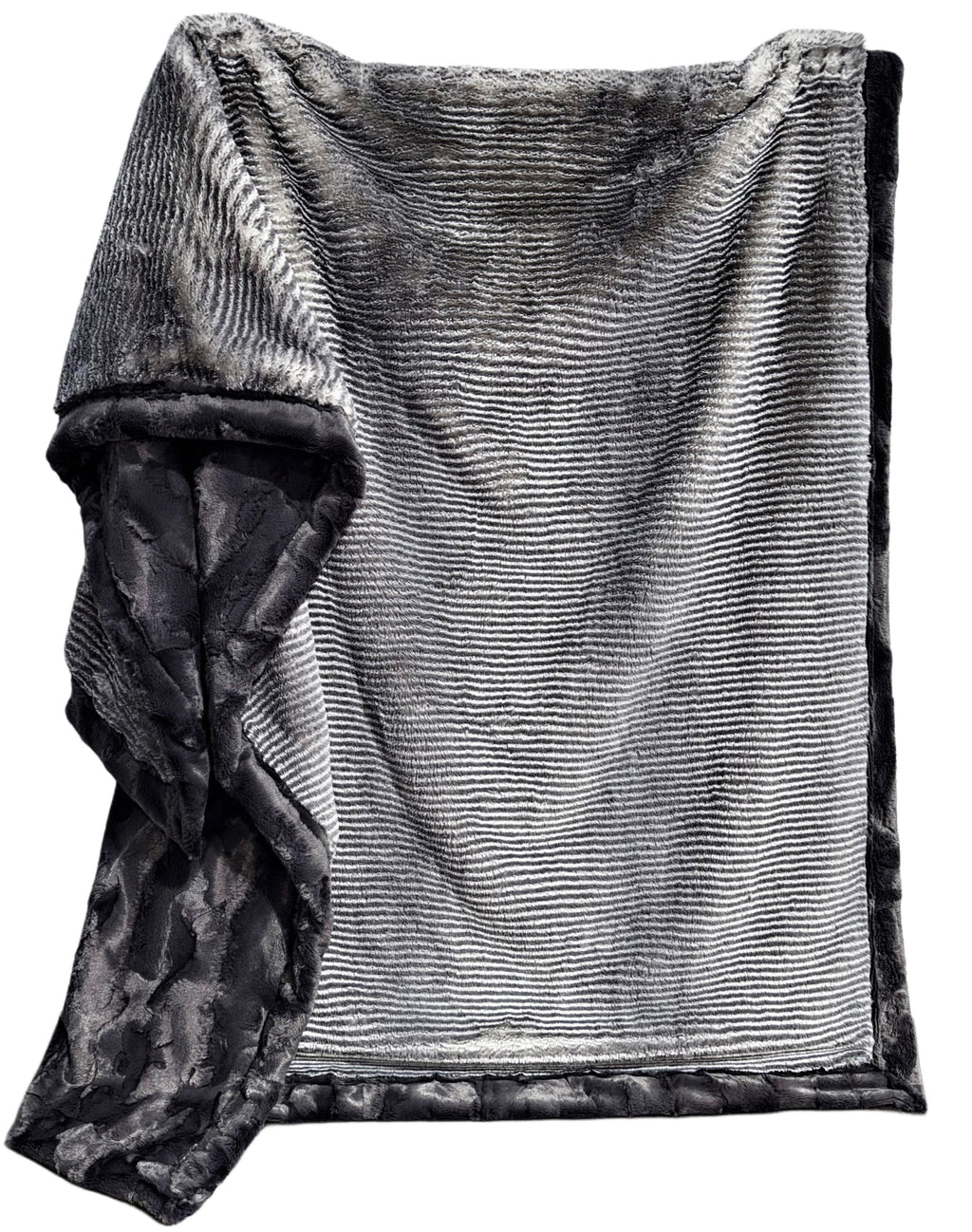 Extra Luxe Tinsel Arctic Owl + Charcoal Hide XL Adult Size