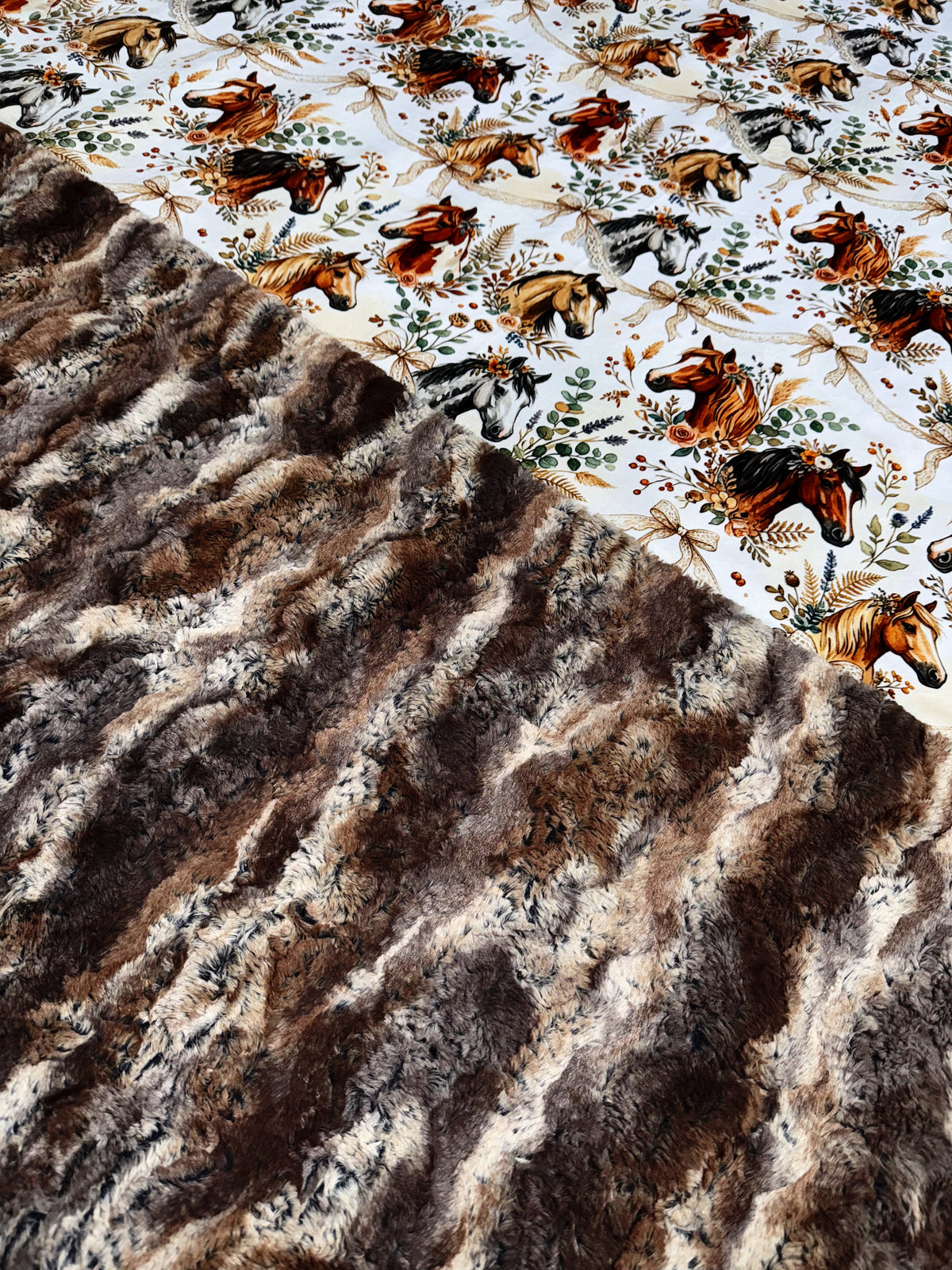 Floral Lace Horses XL Adult Size