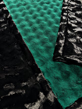 Load image into Gallery viewer, Extra Luxe Frosted Powder Puff Everglade + Caviar Hide XL Adult Size