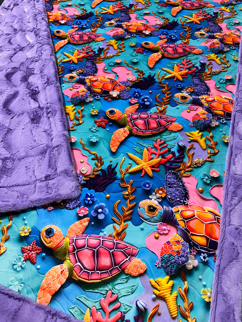 Embroidered Sea XL Adult Size