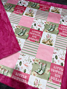 Little Cowgirl Throw Size