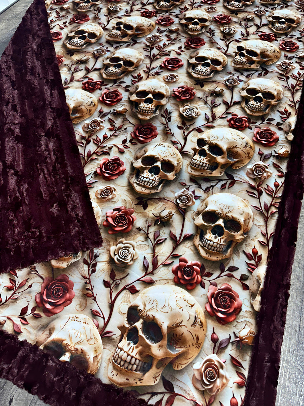 Floral Skulls XL Adult Size