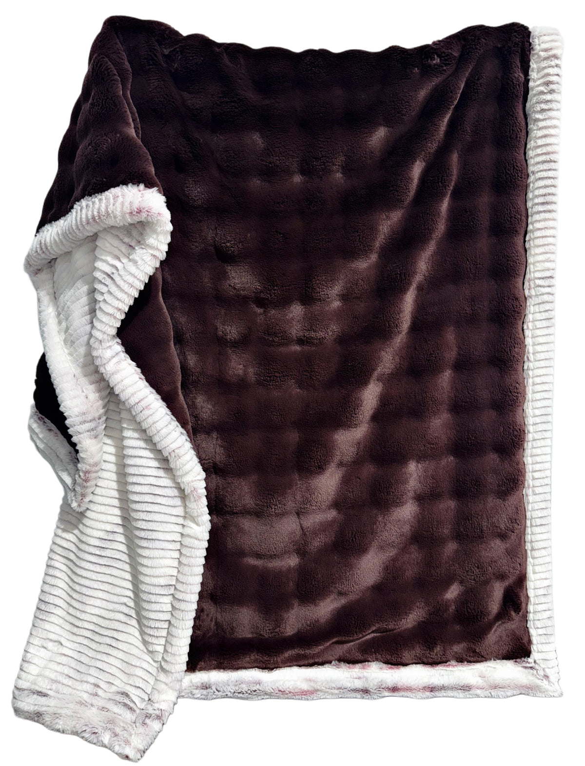 Double Extra Luxe Raisin Rum Powderpuff + Frosted Oceana Rose Wine XL Adult Size