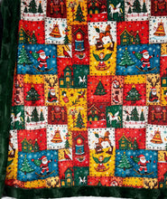Load image into Gallery viewer, Old Timers Christmas Faux Quilt XL Adult Size