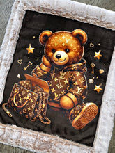 Load image into Gallery viewer, Extra Luxe Sand Dollar Frosted Sydney + Designer Teddy Lovey Size