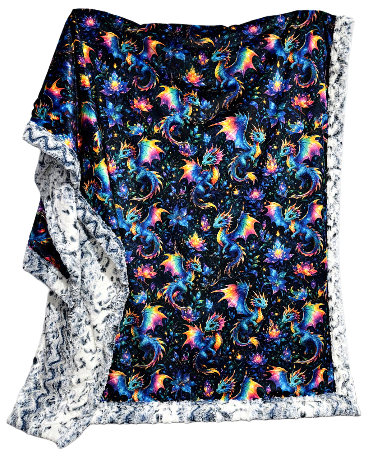 Neon Crystal Dragons Xl Adult
