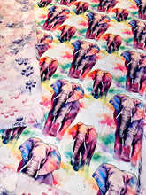 Load image into Gallery viewer, Watercolor Elephants XL Adult Size