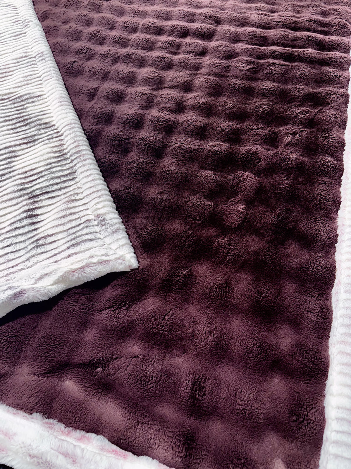 Double Extra Luxe Raisin Rum Powderpuff + Frosted Oceana Rose Wine XL Adult Size