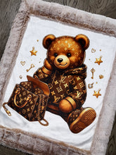 Load image into Gallery viewer, Extra Luxe Sand Dollar Frosted Sydney + Designer Teddy Lovey Size