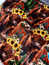 Load image into Gallery viewer, Sunflower Highland Cows Baby Size