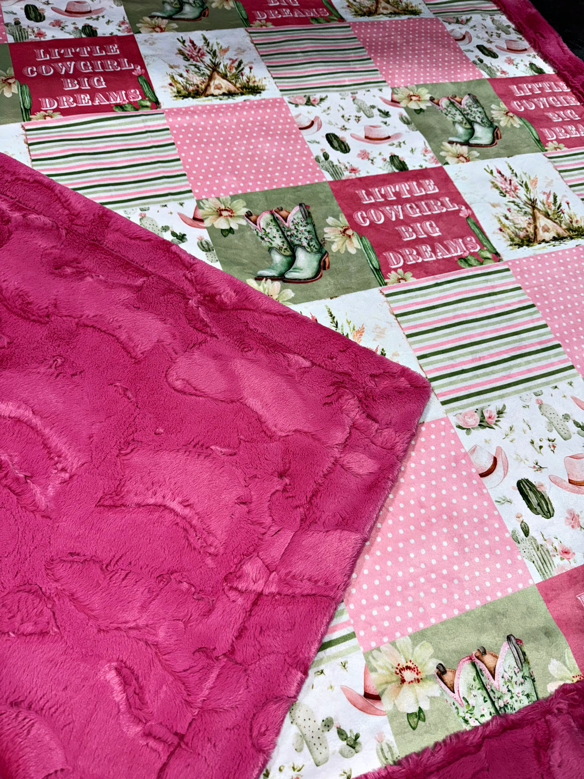 Little Cowgirl Throw Size