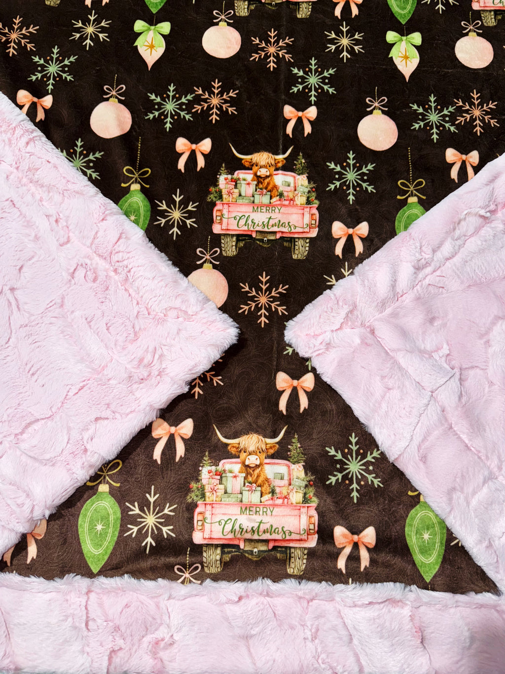 Pretty Christmas Cows XL Adult Size