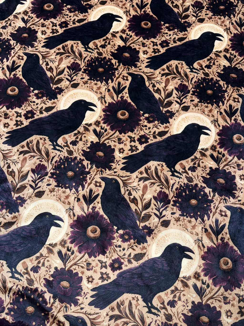 Floral Plum Ravens Xl Adult