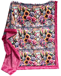 Pretty Western Florals XL Adult Size