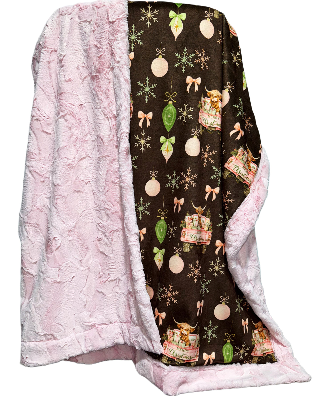 Pretty Christmas Cows XL Adult Size