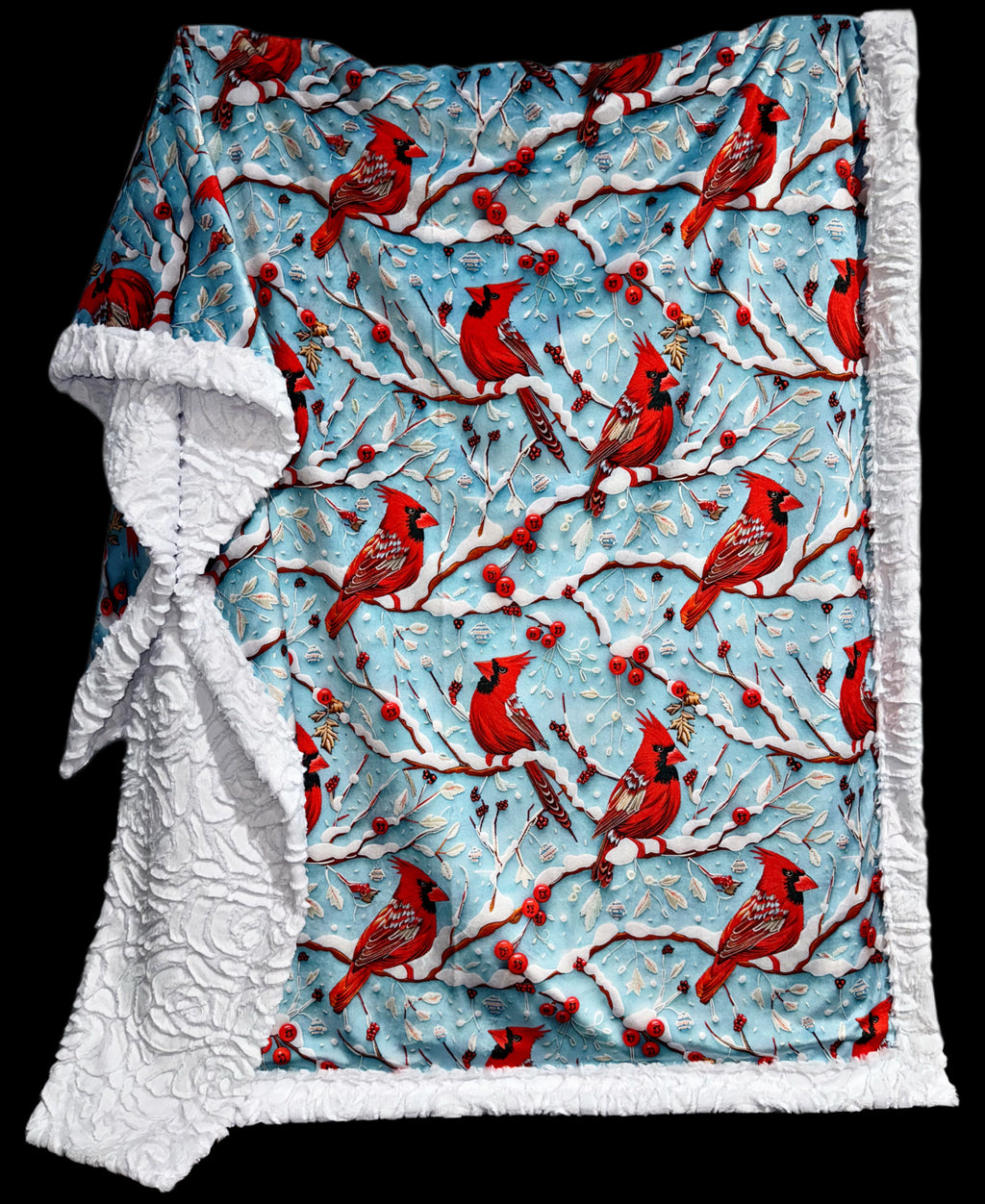 Snowy Cardinals  XL Adult Size