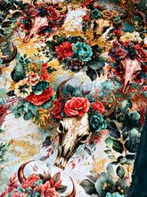 Load image into Gallery viewer, Floral Boho Skulls XL Adult Size