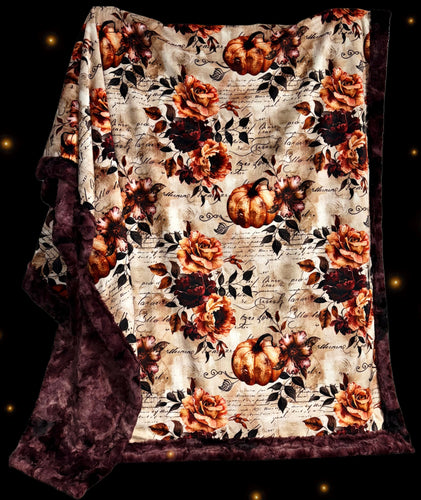 Fancy Floral Pumpkins XL Adult Size