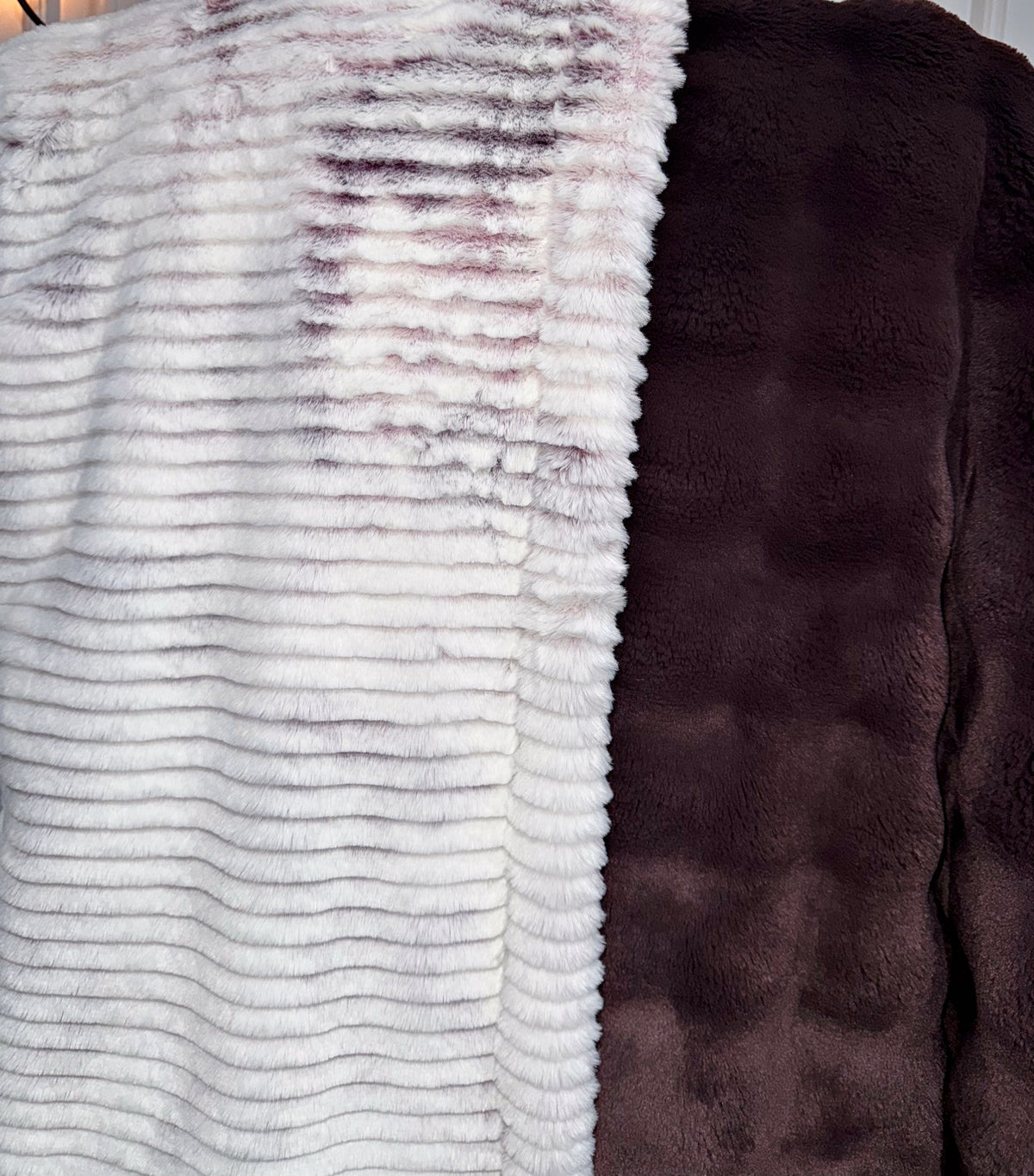 Double Extra Luxe Raisin Rum Powderpuff + Frosted Oceana Rose Wine XL Adult Size