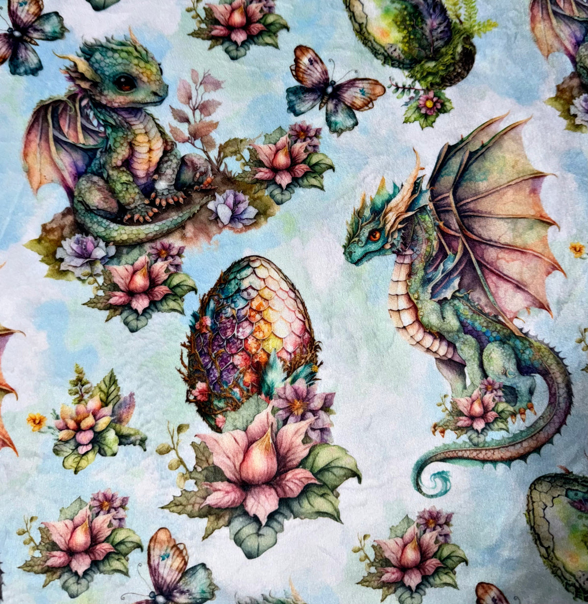 Floral Dragons XL Adult Size