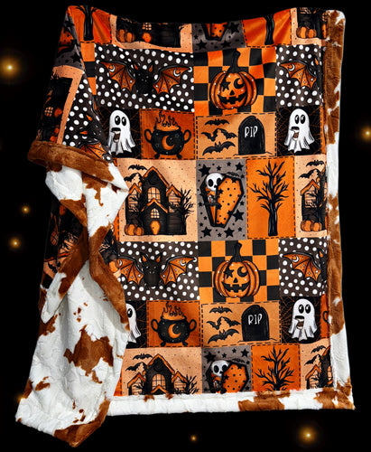 Haunted Faux Quilt XL Adult Size