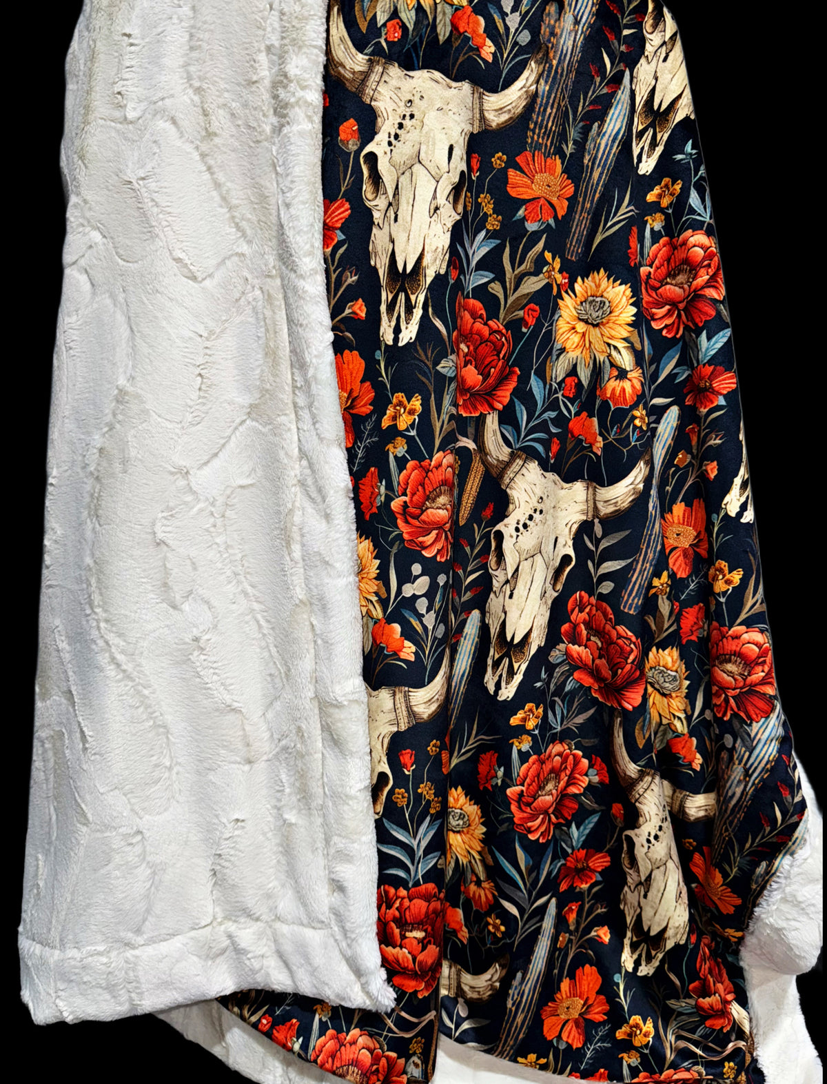 Autumn Skulls Throw Size