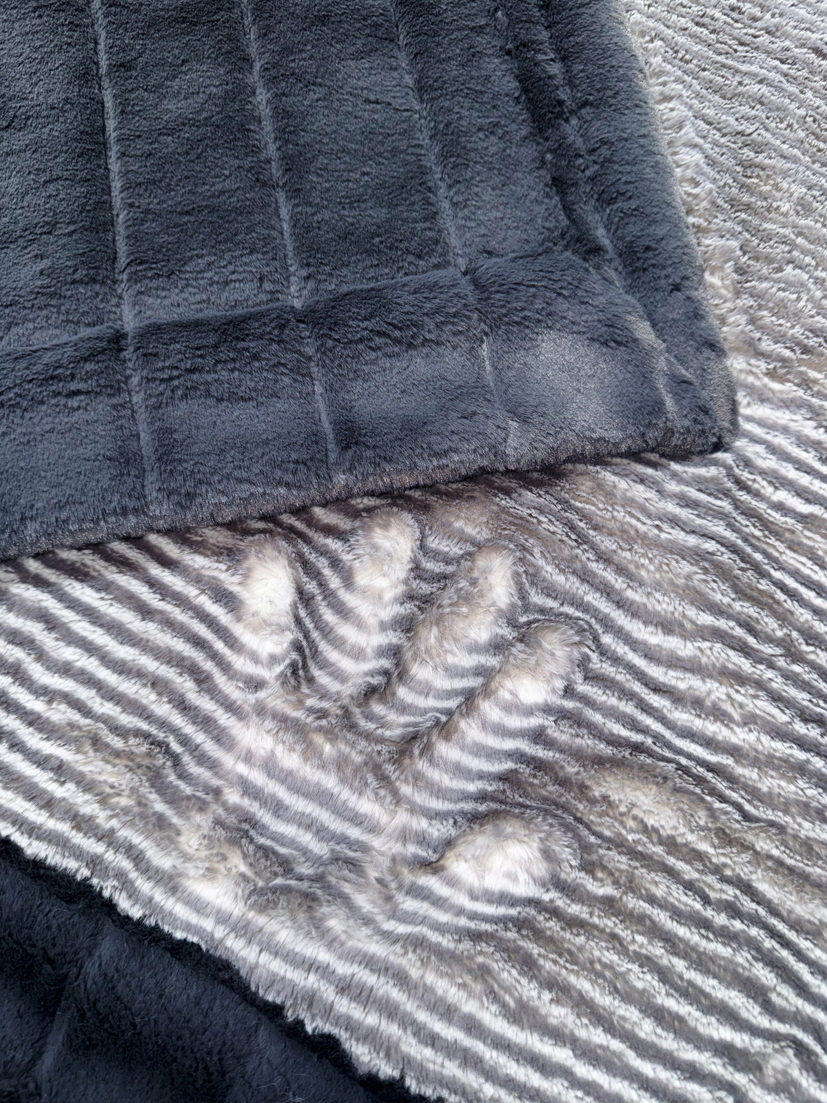 Extra Luxe Tinsel Snowy Owl + Sydney Throw Size