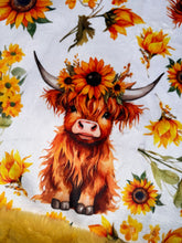 Load image into Gallery viewer, Extra Luxe Sydney Mango + Sunflower Highland Cows Xl Adult