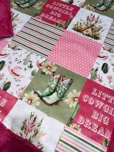 Little Cowgirl Throw Size