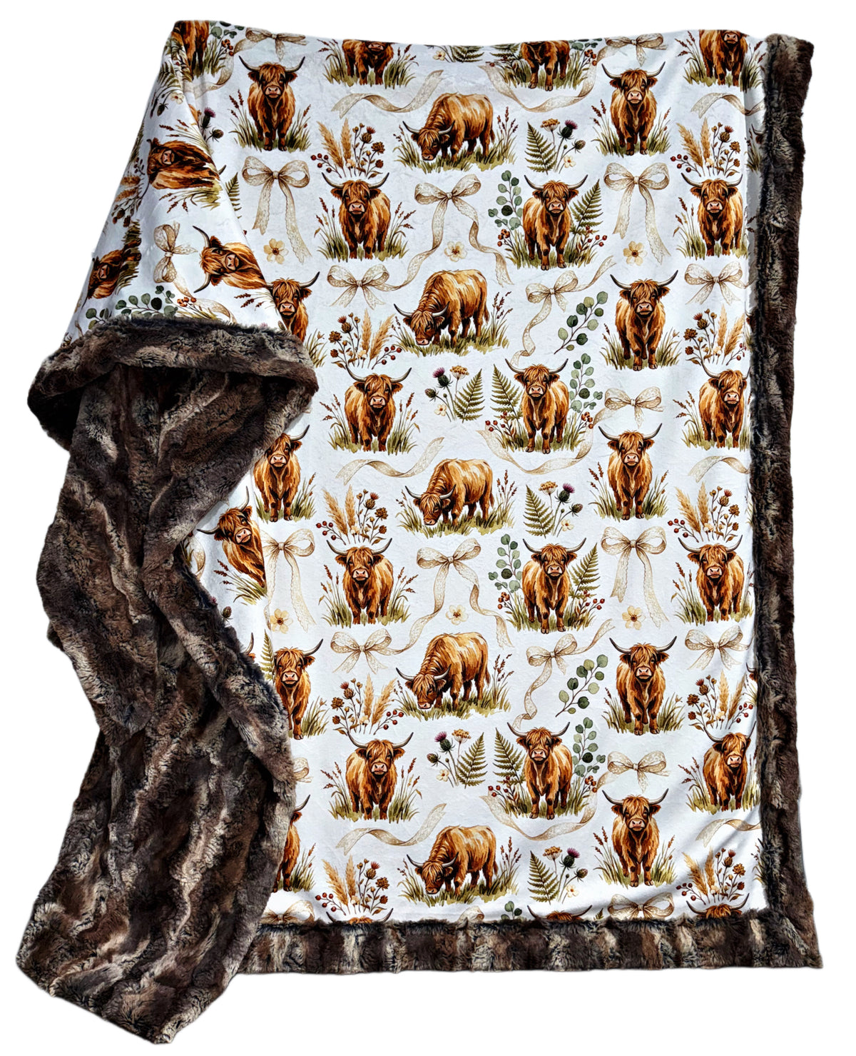 Pretty Highland Cows - Driftwood Wild Rabbit XL Adult Size