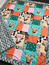 Load image into Gallery viewer, Country Faux Patchwork Throw Size