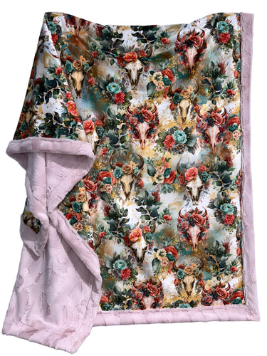 Floral Skulls XL Adult Size