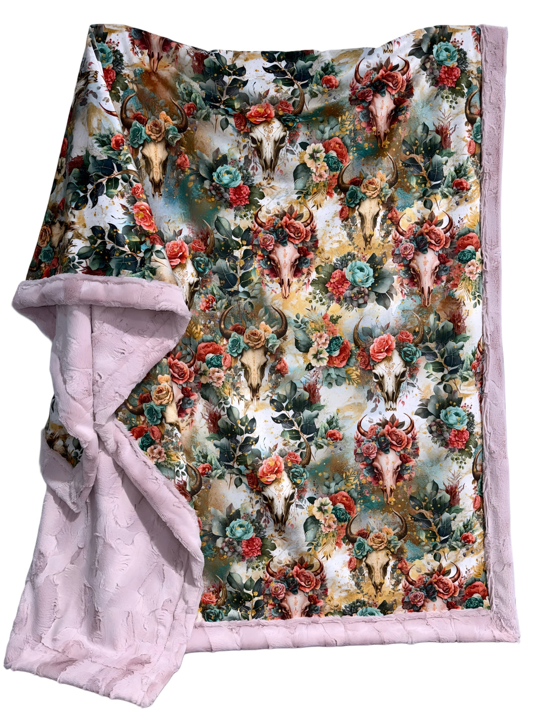 Floral Skulls XL Adult Size