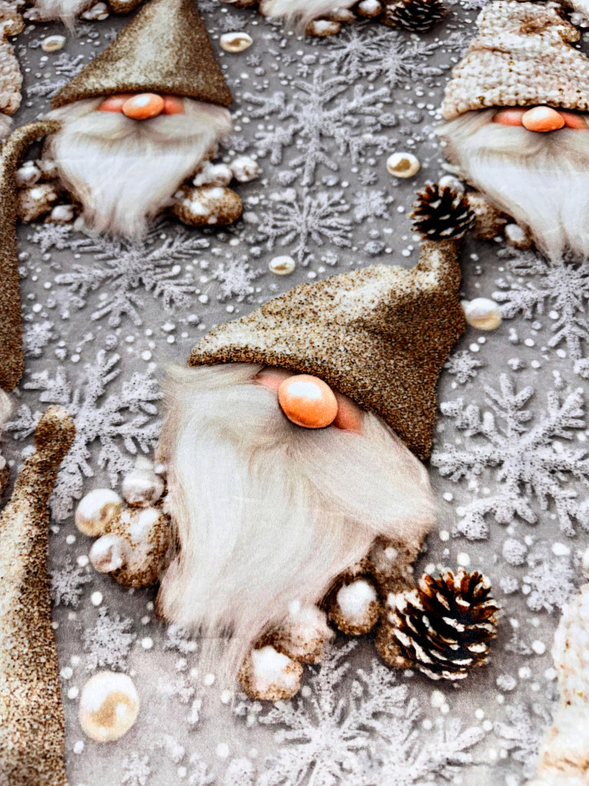 Golden + Snowflake Gnomes XL Adult Size