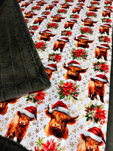 Load image into Gallery viewer, Extra Luxe Highland Cows + Iced Sydney Pine Grove XL Adult Size