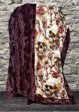 Load image into Gallery viewer, Floral Skulls XL Adult Size