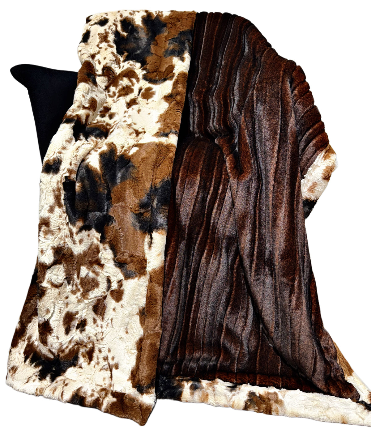 Extra Luxe Glazed French Roast Vienna + Wild Pony Hide XL Adult Size