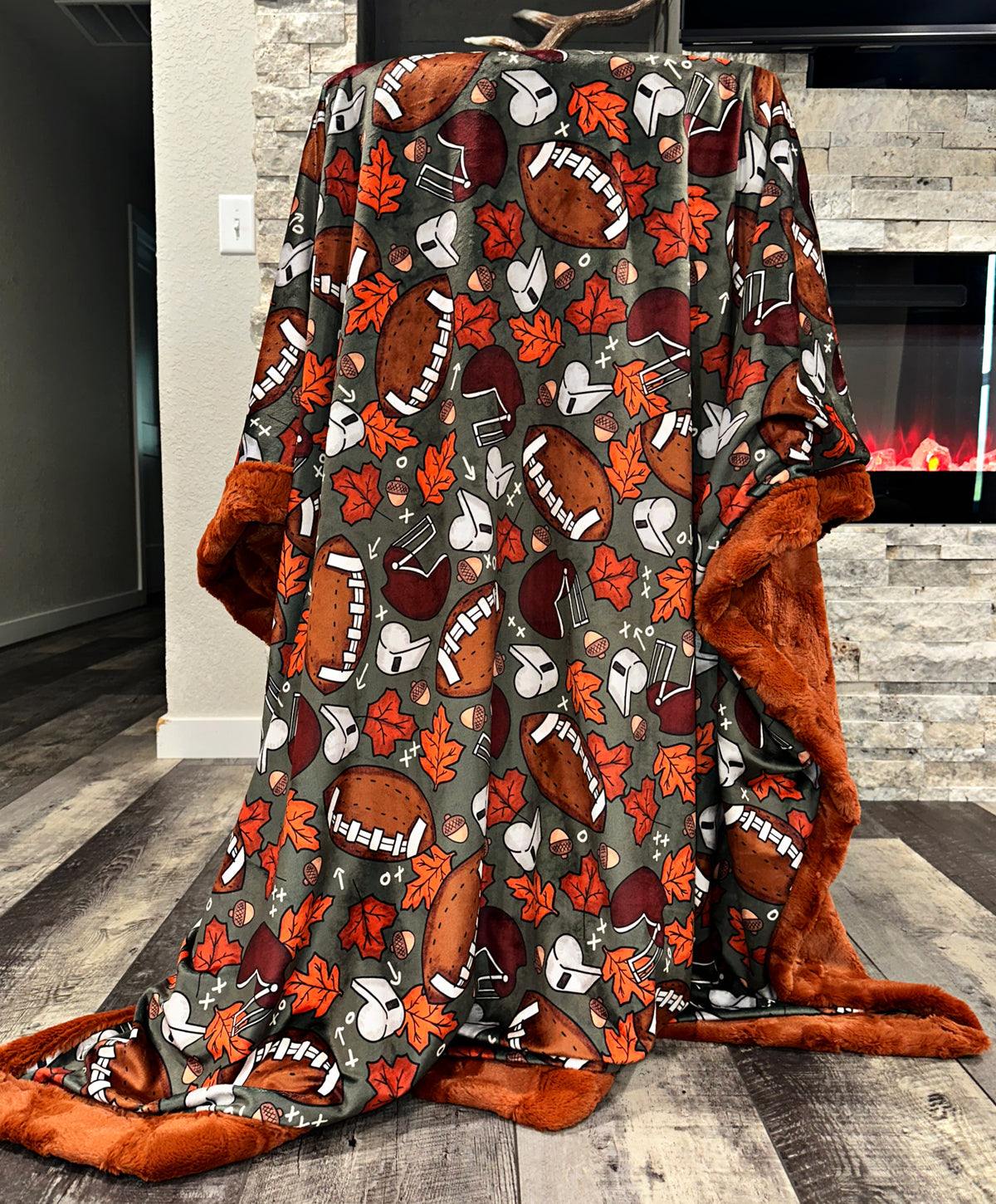 Cozy Fall Football XL Adult Size