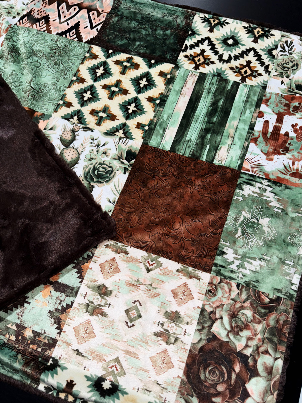 Western Scroll Lovey Size