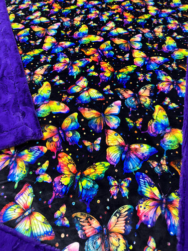 Violet Butterflies XL Adult Size