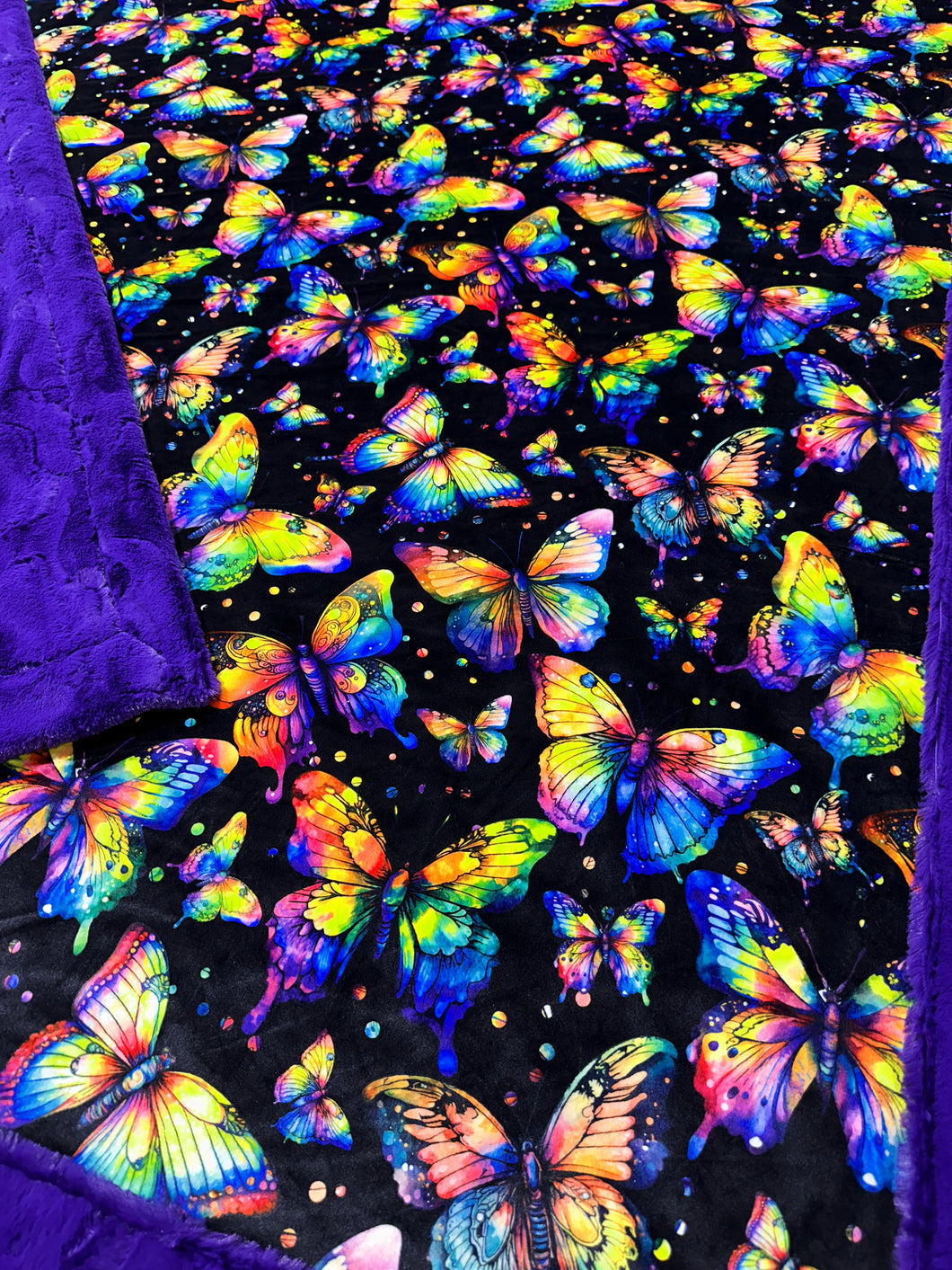 Violet Butterflies XL Adult Size