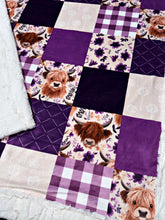 Load image into Gallery viewer, Faux Quilt Highland Cow XL Adult Size