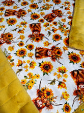 Load image into Gallery viewer, Extra Luxe Sydney Mango + Sunflower Highland Cows Xl Adult