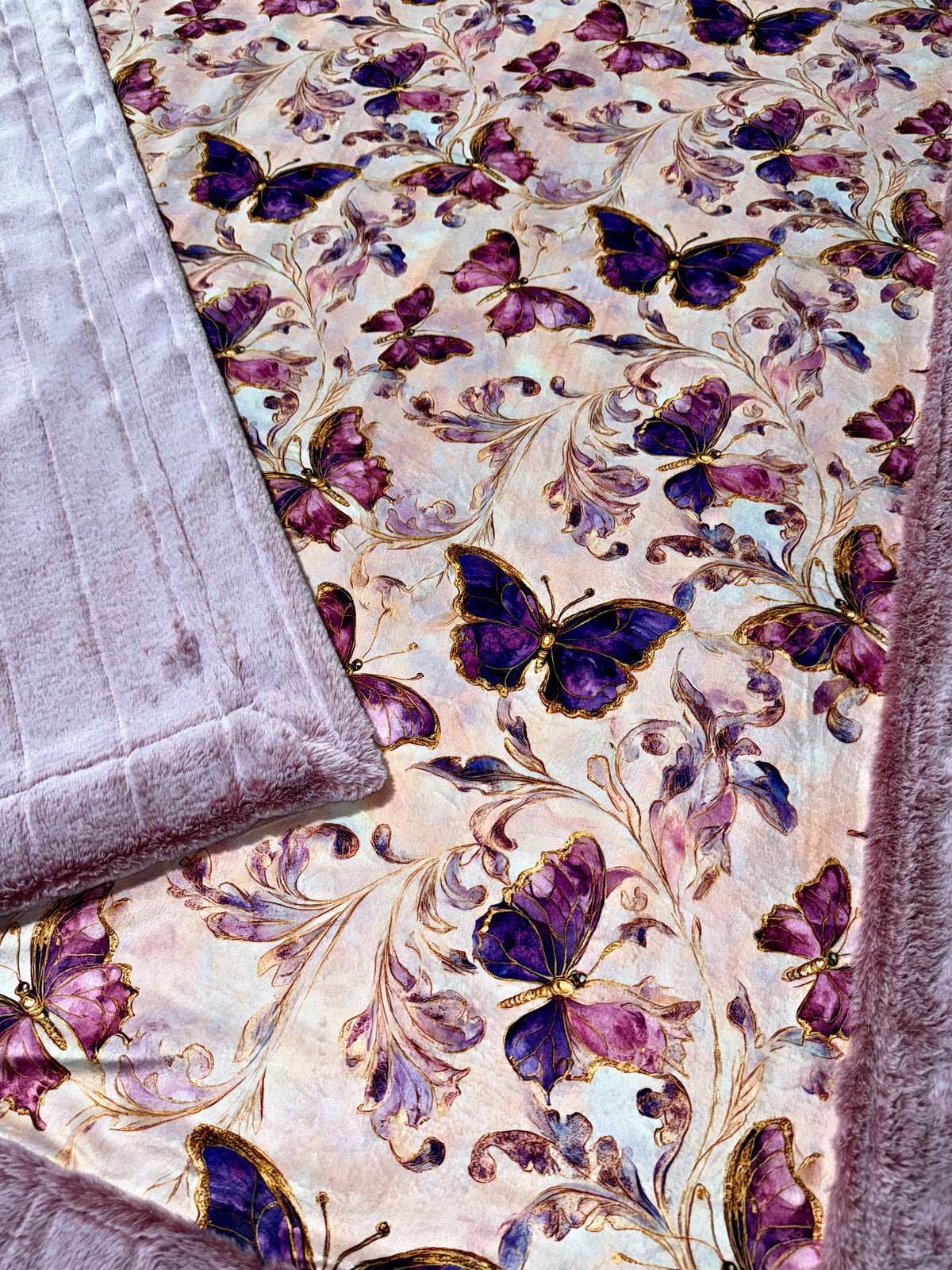 Extra Luxe Iced Wild Rose Sydney + Purple Quartz Butterflies XL Adult Size